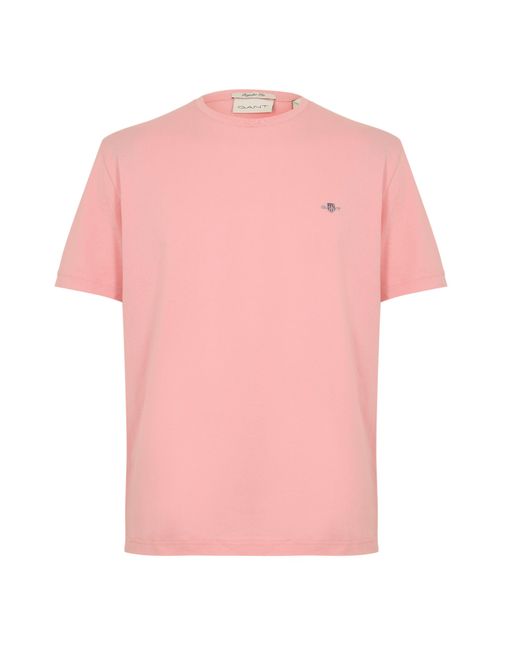 Gant Pink Bubblegum Shield Logo T-Shirt for men