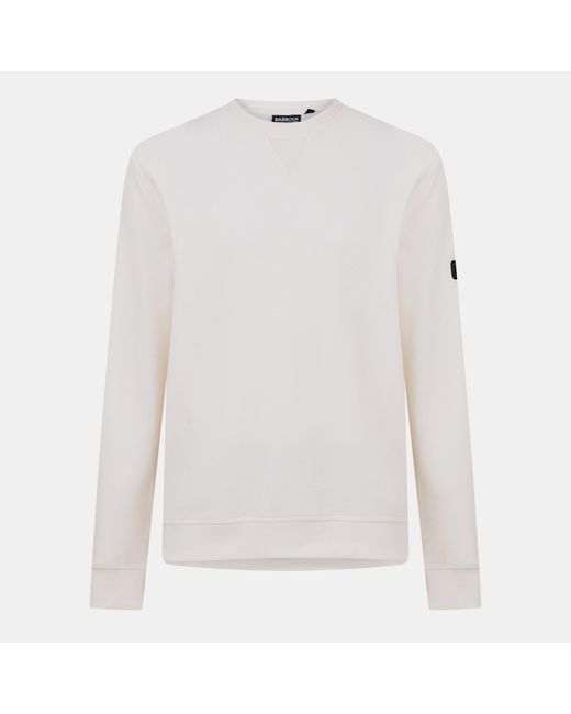 Barbour White B.Intense Wrightson Crew Sweatshirt for men