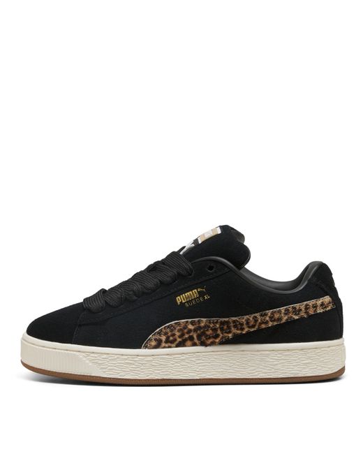 PUMA Black Suede Xl Trainers