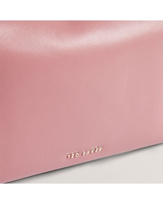 Ted Baker Pink Knot Bow Slouch Bag