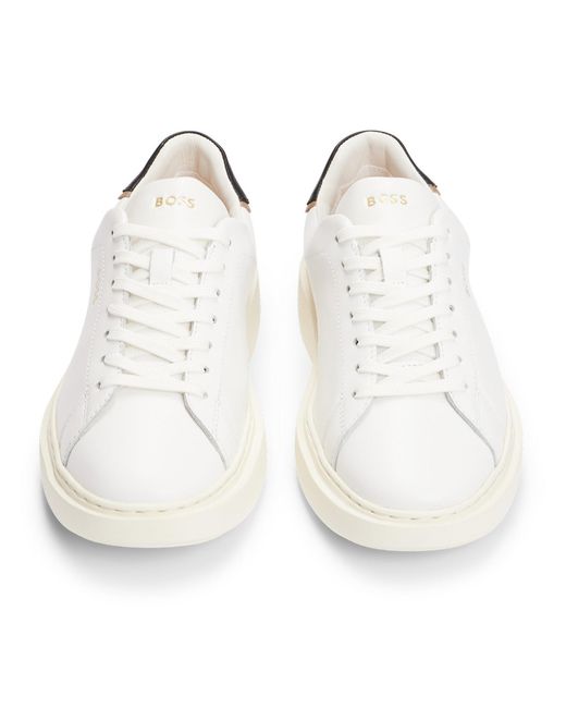 Boss White Amber Runners Low-Top Trainers