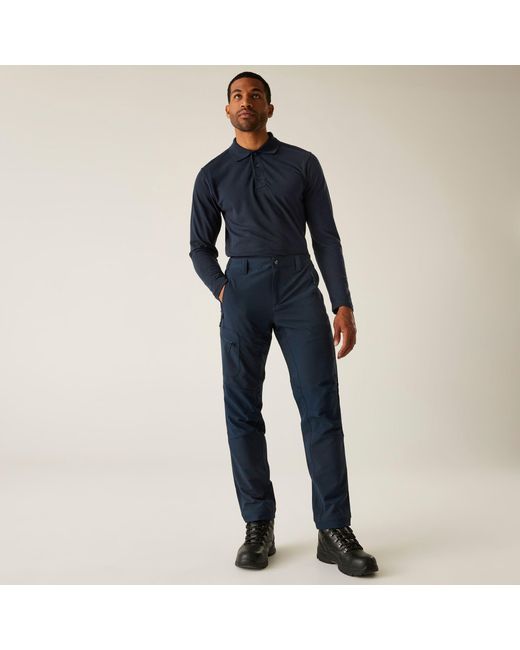 Regatta Blue Prolite Softshell Stretch Trousers for men