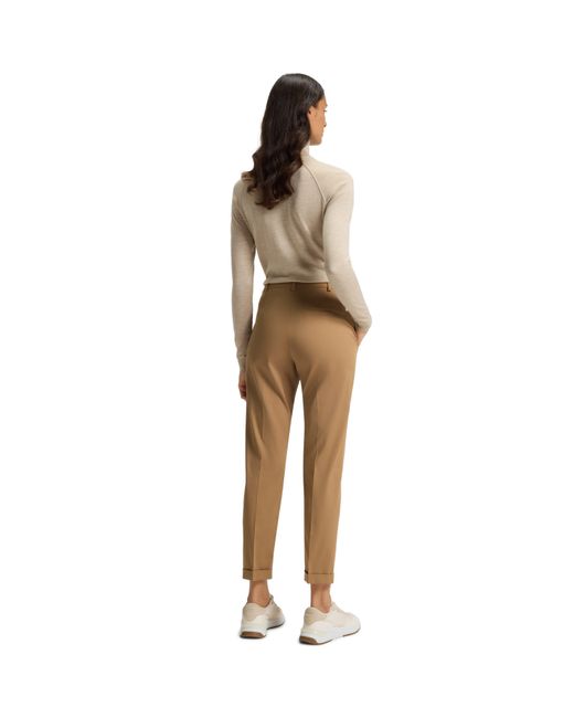 Boss Natural Tachinoa Straight Leg Trousers