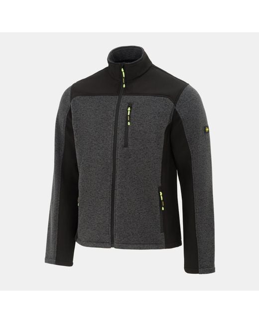 Dunlop Black On-Site Softshell Fleece for men