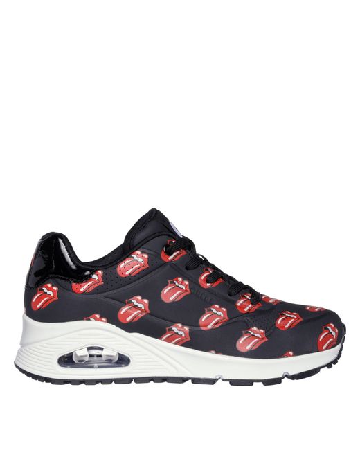 Skechers Blue Rolling Stones Repeat Lick Lyric La Low-Top Trainers