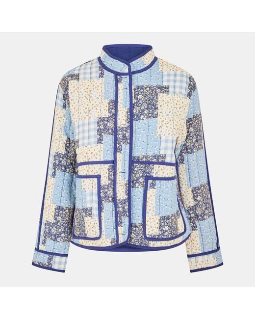 Threadbare Blue Saltillo Insulated Quilted Jacket