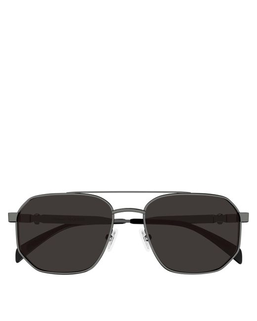 McQueen Gray Aviator Sunglasses for men