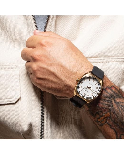 Nixon Metallic Analogue Quartz Watch for men