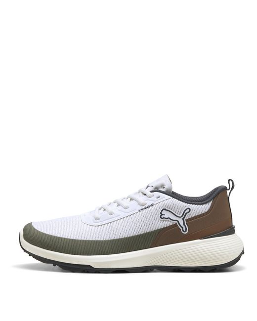 PUMA White Gruve Spikeless Golf Shoes for men
