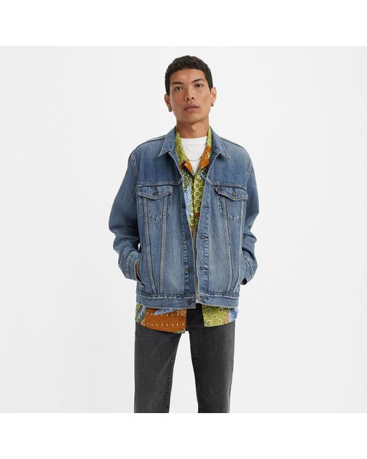 Levi's Blue Trucker Cotton Long Sleeve Denim Jacket for men
