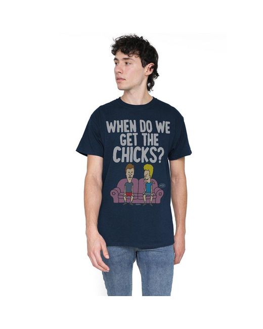 Other Blue Mtv When Do We Get The Chicks? Adult T Shir for men