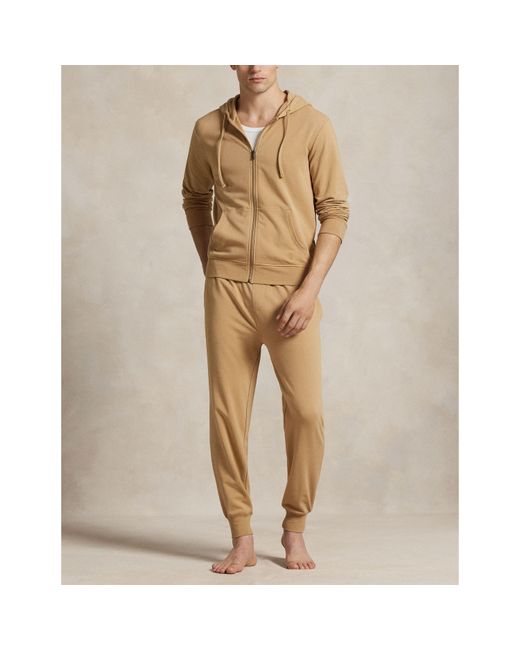 Polo Ralph Lauren Natural Tonal Taped Closed Hem Jersey Joggers for men
