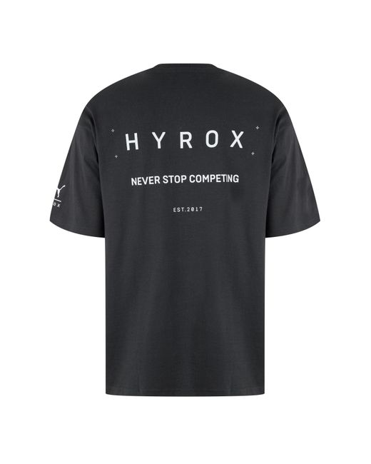 PUMA Black X Hyrox World Short Sleeve T-Shirt Adults for men