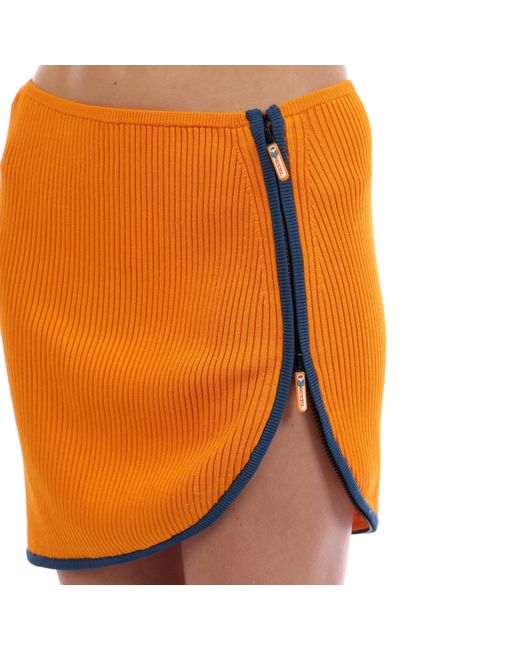 DIESEL Yellow Onalisa Gona Knitted Skirt