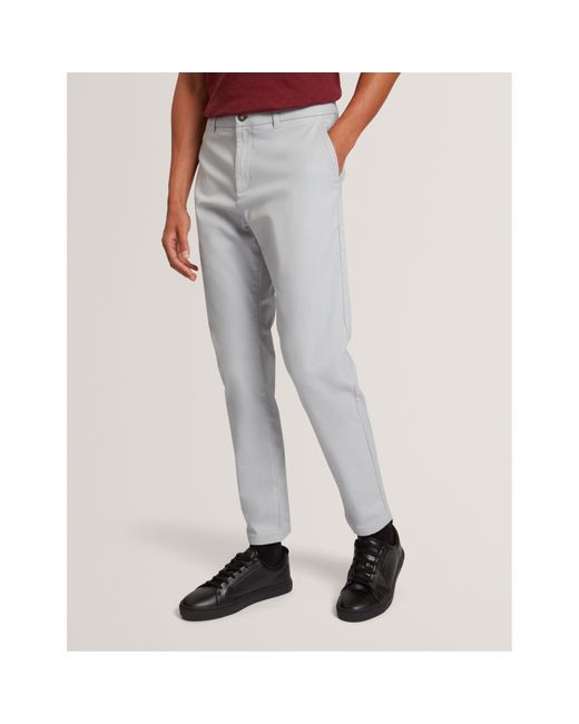 Ted Baker White Slim Fit Chinos for men