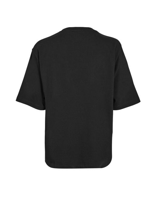 DSquared² Black Dsq Line Oversized T-Shirt for men