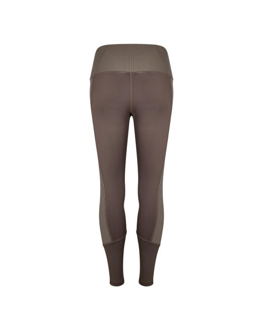 Reebok Gray Rib High-Rise Performance Gym Legging