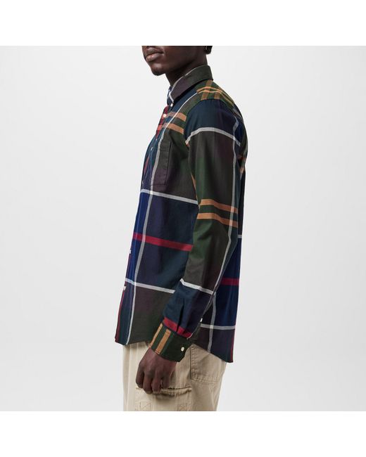 Barbour Blue Dunoon Long Sleeved Shirt for men