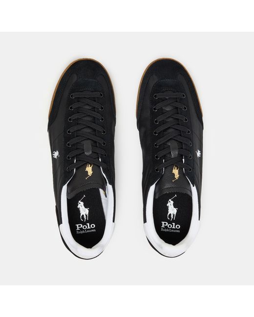 Polo Ralph Lauren Black Hester Low-Top Trainers for men