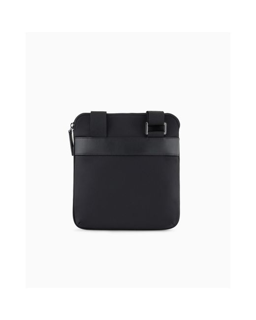 Emporio Armani Black Adjustable Cross Body Bag for men