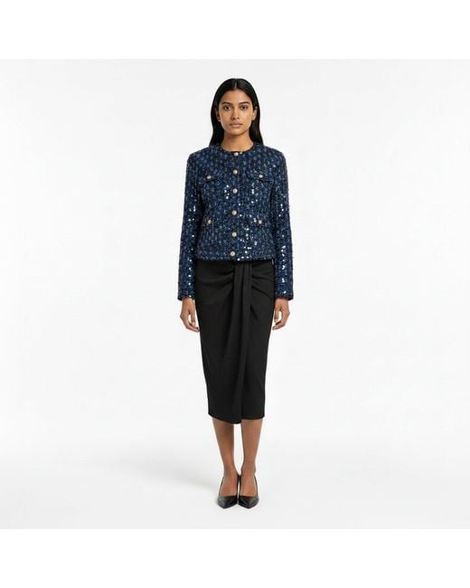 Karl Lagerfeld Black Suiting Mini Skirt