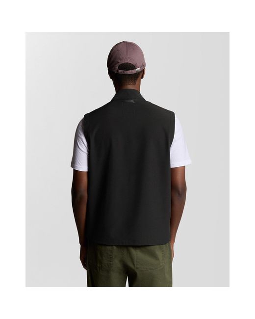 Lyle & Scott Black Softshell Gilet for men