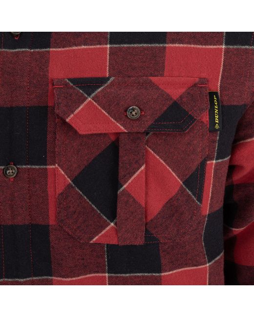 Dunlop Red Lumber Shirt for men