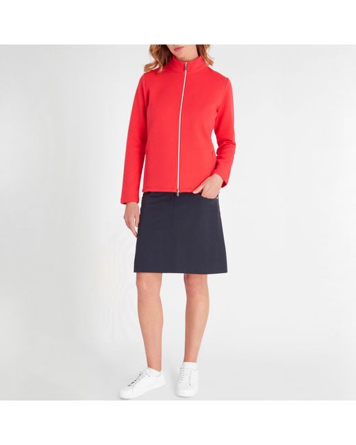 Calvin Klein Red Performance Moisture-Wicking Golf Jacket