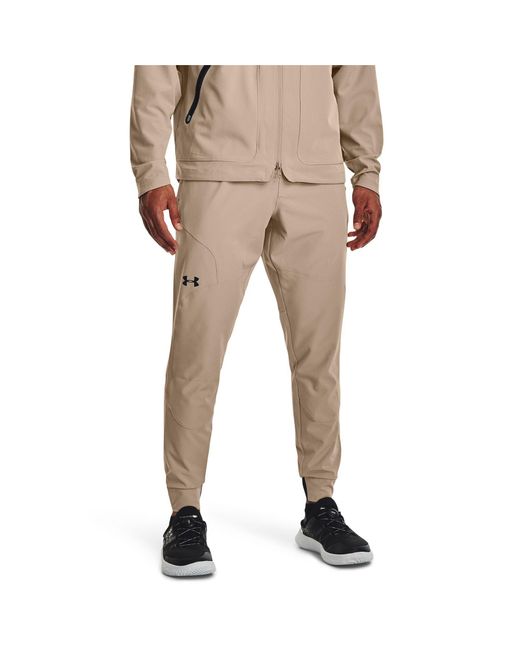 Under Armour Natural S Unstoppable Jogging Pants Brown Xxl for men