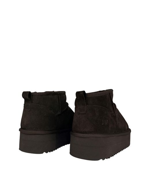 Jack Wills Black Platform Snug Boots