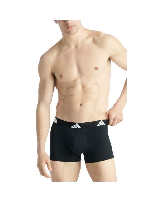 Adidas Black 3 Pack Boxers for men
