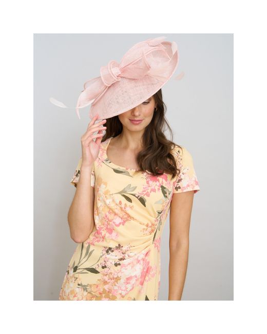 Gina Bacconi Natural Trish Floral Print Dress