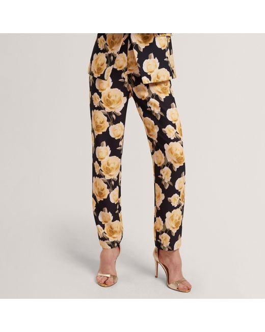 Ted Baker Black Tapered Tailored Trousers