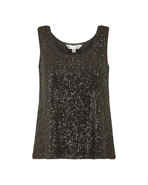 Yumi' Black Sequin Vest