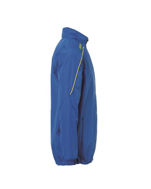 Uhlsport Blue Stream All Weather Water Resistant Concealed Hood Performance Training Jacket for men
