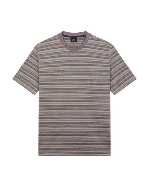 Paul Smith Gray Stripe T-Shirt for men