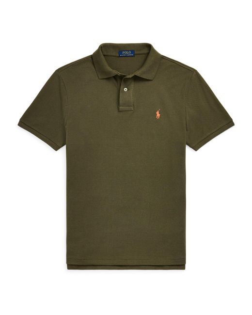 Polo Ralph Lauren Green Custom Slim Short Sleeve Shirt for men