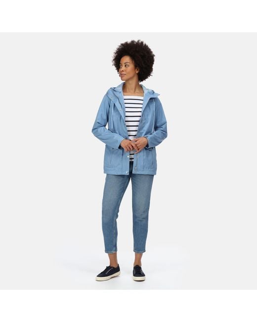 Regatta Blue Bayarma Breathable Long Sleeve Waterproof Jacket