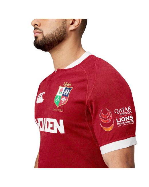 Canterbury Red British & Irish Lions 2025 Authentic Shirt for men