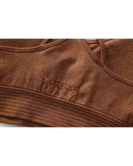 La Gear Brown Seamless Bra