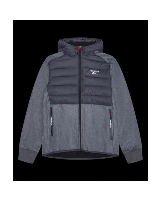 Reebok Black Water-Resistant Rain Anorak for men