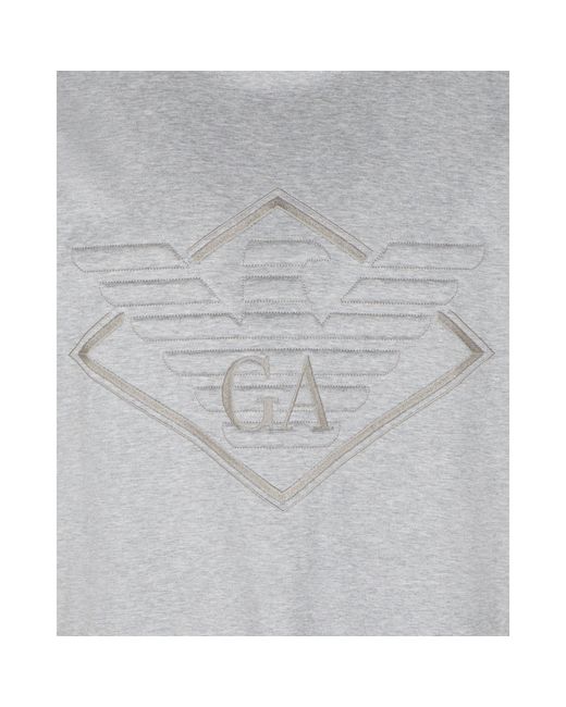 Emporio Armani Gray Regular Fit T-Shirt for men