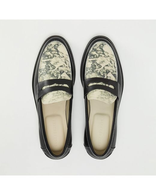 Duke & Dexter Black Slip-On Loafers for men