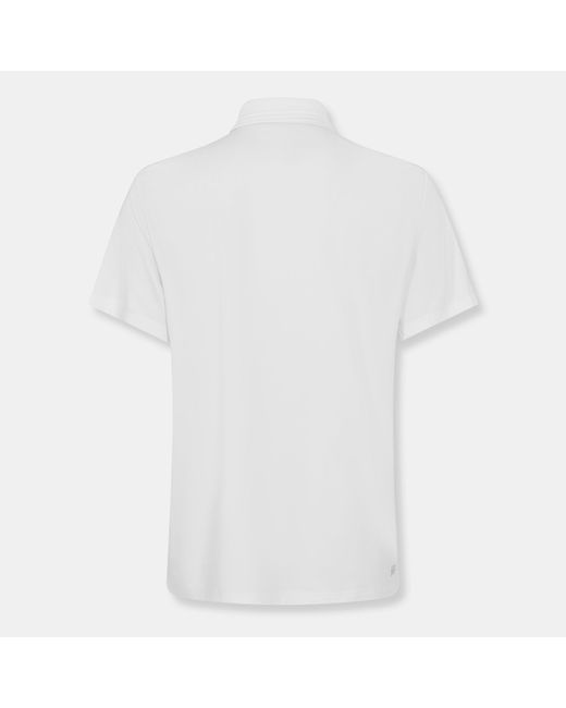 Lacoste White Short-Sleeve Polo Shirt for men