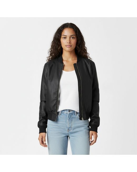 Jack Wills Black Aviator Jacket