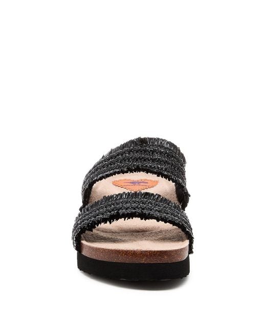 Rocket Dog Black Aruba Raffia Sandal