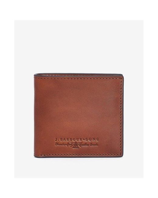 Barbour Brown Torridon Leather Wallet for men
