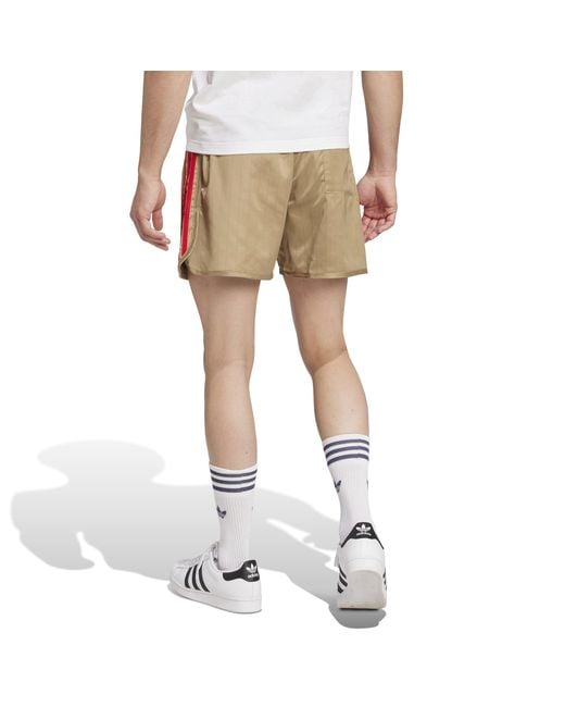 Adidas Natural David Beckham Originals 3-Stripes Shorts for men