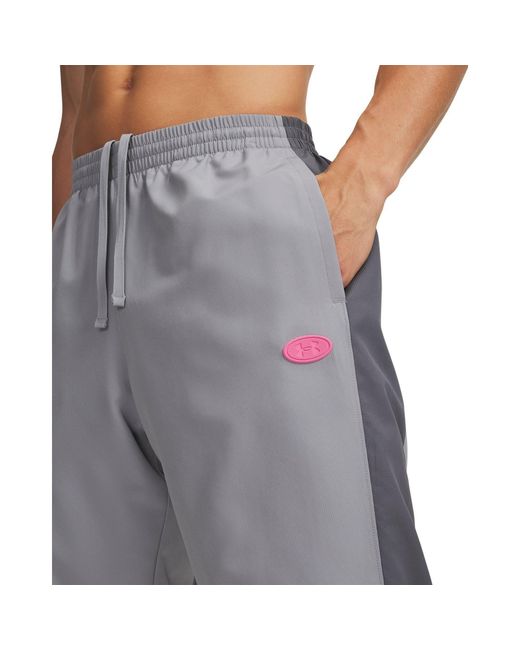 Under Armour Gray Rival Woven Joggers for men