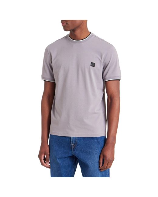 Paul Smith Purple Logo Patch T-Shirt for men